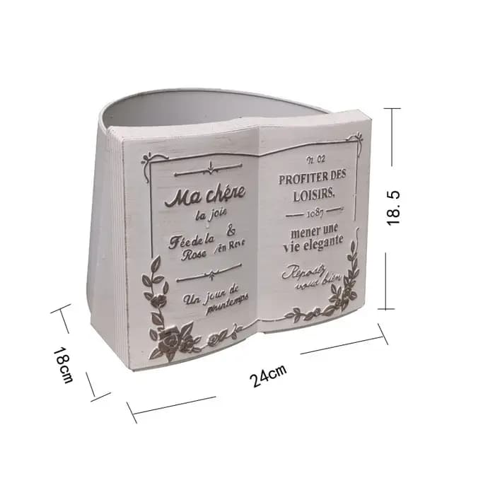 Ins-Pot de fleur en résine en forme de livre anglais, jardinière esthétique, décor de jardin pour l'