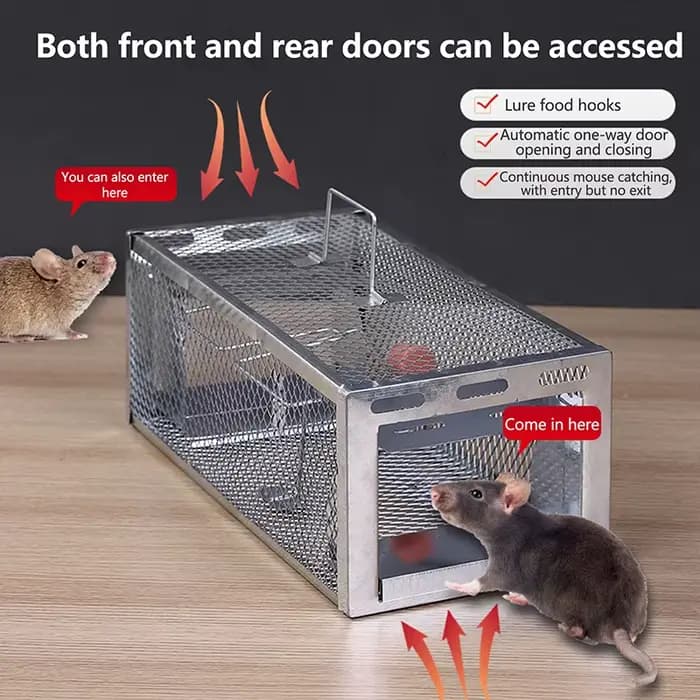Piège à souris multi-catch pour rongeurs, Cage antiparasitaire pour tous les souris et les rats, peu