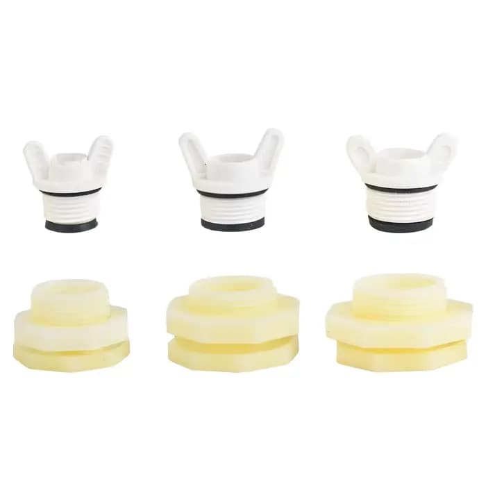Adaptateur de connecteur de réservoir d'eau en PVC, 1/2 3/4 pouces, raccord avec bouchons, Drainage
