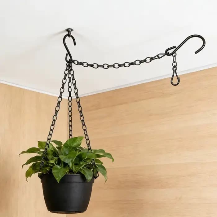 Chaîne de suspension réglable pour panier, pot de fleurs de jardin, cage à oiseaux, support de plant