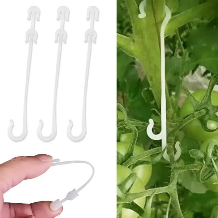 Crochet d'oreille en forme de J pour fruits, cerises, tomates, plantes végétales de jardin, Support