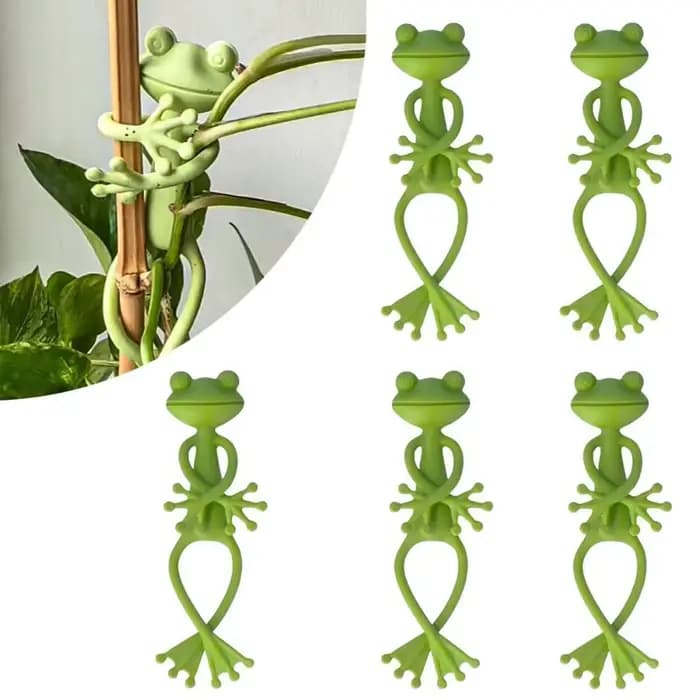 Attache de câble réutilisable en forme de grenouille, 13cm, mignon, torsadé décoratif, Support pliab