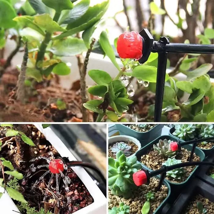 Goutteur d'irrigation réglable pour système d'arrosage, 100 pièces, 8 trous