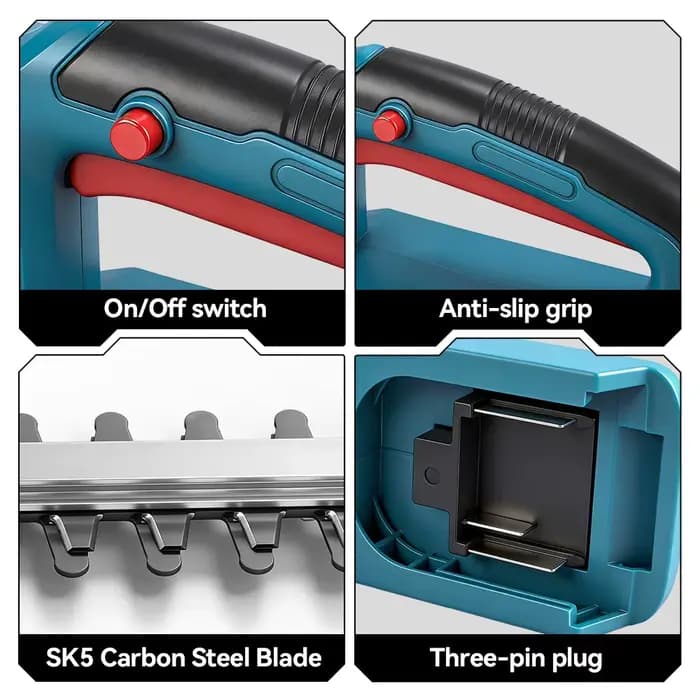 ONEVAN 3000W taille-haie électrique sans fil scie d'élagage à main tondeuse à gazon coupe de jardin outils électriques pour broche de batterie Makita