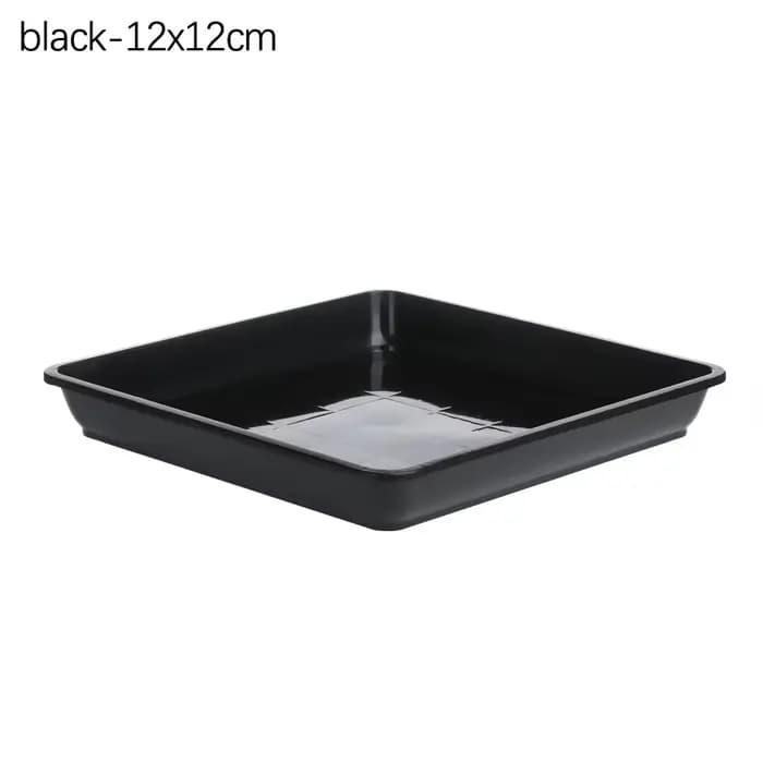 Pot de fleur rectangulaire en plastique pour plantes de jardin, plateaux d'égouttement intérieurs et
