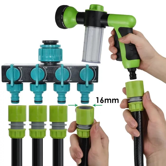 Adaptateur de robinet d'arrosage pour serre de jardin, 10 pièces, 1/2 3/4 pouces, connecteur de tuya