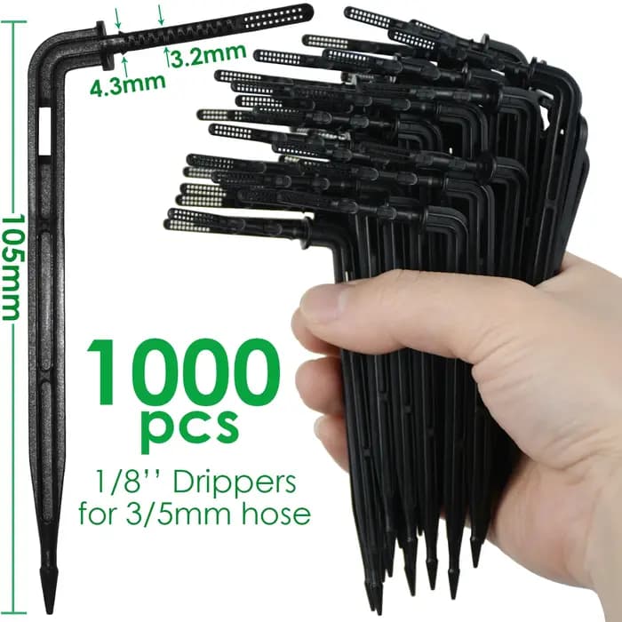 KESLA 50-1000 pièces serre 3/5m tuyau goutte