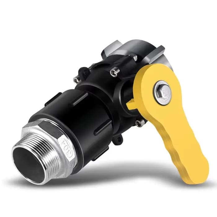 Adaptateur de réservoir d'eau IBC de haute qualité, connecteur d'eau 2'' à 2'', vanne de seau à carb