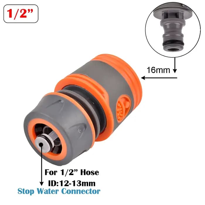 Raccord rapide pour tuyau d'arrosage, 1/2/3/4/1 pouce, 16/20/32mm, système d'irrigation, Joint de ré