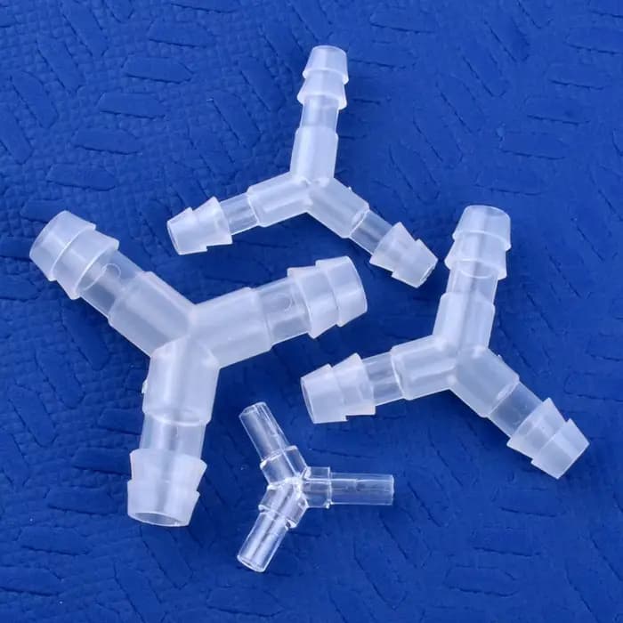 5 à 200 pièces, plastique de qualité alimentaire, 4 à 16 mm, ∠120 ° Connecteur en T de type Y pour