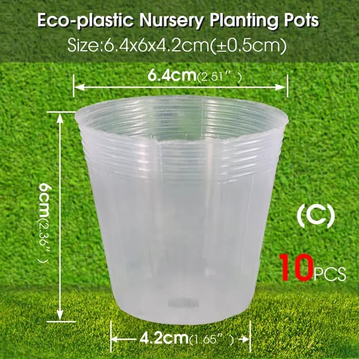 Pot de pépinière d'orchidée transparent réutilisable