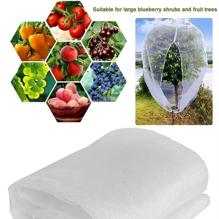 Personnaliser la largeur: 1 ~ 30m 60 maille oiseau plante barrière fleur fruits maille écran grand a