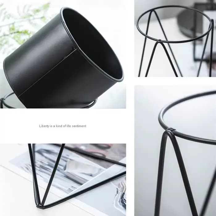 Pot de fleurs en fer forgé pour la décoration de la maison