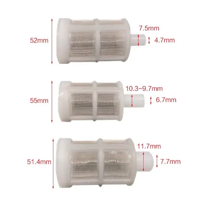 Filet de micro pompe à eau d'irrigation, filtre de protection de jardin, filtre à mailles de tuyau,