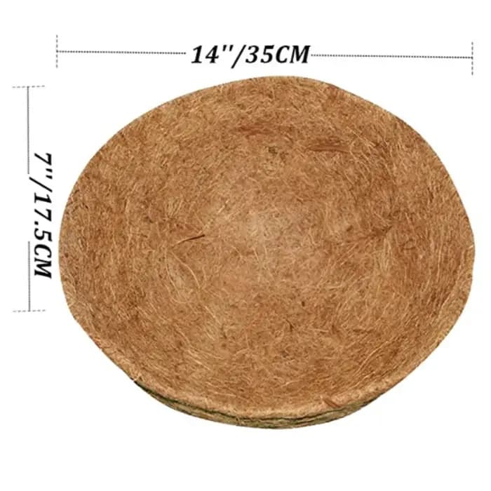 Coussin de cocotier en plastique pour Pot de fleur carré