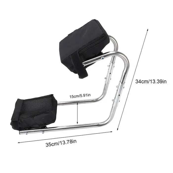 Genouillère de jardinage ergonomique en acier inoxydable