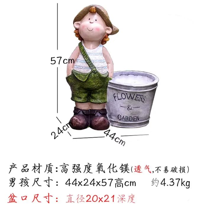 Jardinière succulente créative pour balcon, Pot de fleur de dessin animé pour garçons et filles, jol