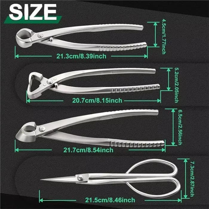 Ensemble d'outils pour bonsaï A25F-4 pièces