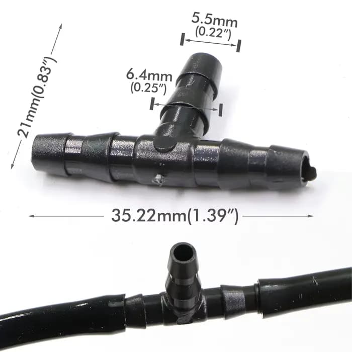 Connecteur de tuyau d'eau d'irrigation de jardin, raccords en T goutte à goutte, accessoires d'adapt