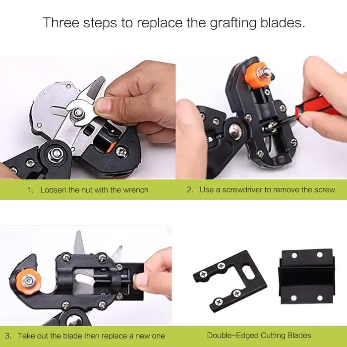 Sécateur de greffage de boîte à outils rouge professionnel