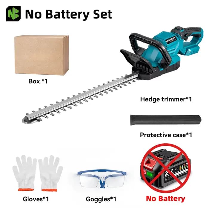 NEWBENY Taille-haie électrique 3000 tr/min 530 mm, scie à élaguer sans fil, tondeuse à gazon, outils