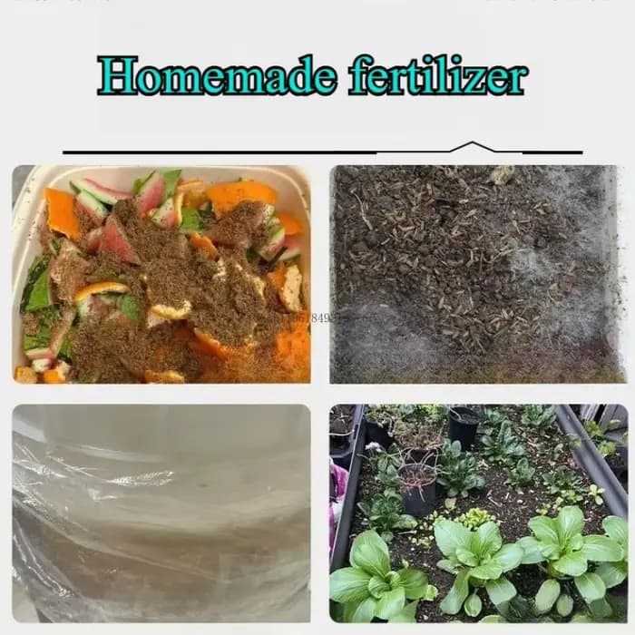 Agent de Fermentation Bactérienne pour Compost de Déchets Alimentaires EM 500G – Idéal pour Améliorer le Sol des Légumes, des Fleurs et des Plantes, et Apporter des Nutriments