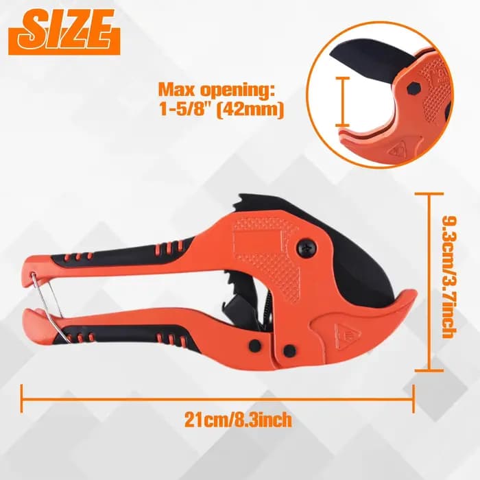 Outils de coupe de tuyaux en PVC, légers, faciles à utiliser, outil de coupe rapide pour la plomberie et les travaux électriques, bricolage