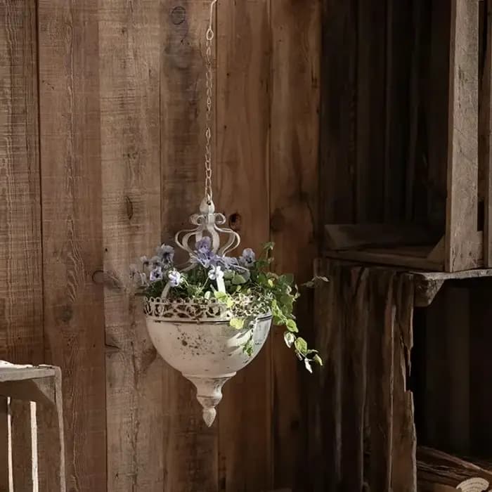 Combiné de jardin extérieur pour confection de paniers de balcon