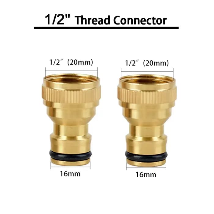 Adaptateur de tuyau d'arrosage à connexion rapide, 3 pièces, 1/2 "3/4" 1 ", filetage femelle/mâle, r