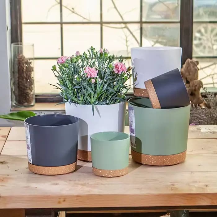 Pots de plantes, grands pots légers pour plantes d'intérieur et d'extérieur