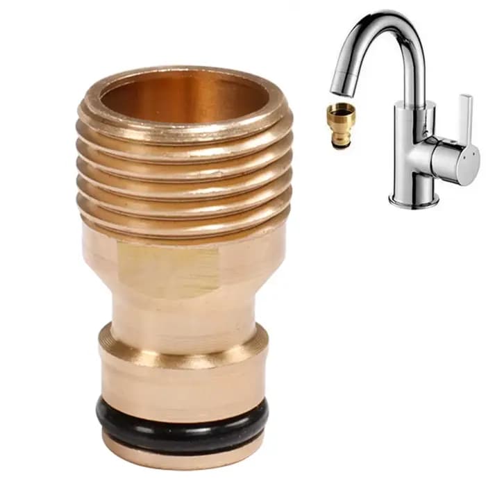 Connecteur en laiton de 1/2 ", tuyau de robinet de jardin, raccords à connexion rapide, adaptateur d