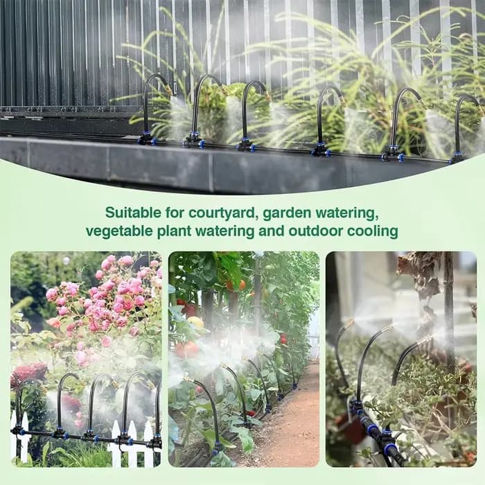 Système de refroidissement par brumisation pour plantes de jardin