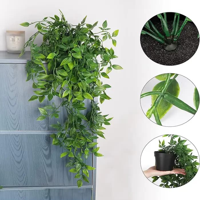 Plante de Lierre Artificielle en Plastique avec Pots