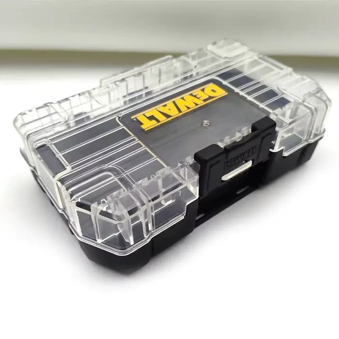 DEWALT Original TSTAK noir petit/moyen outil accessoires boîte de rangement ensemble en plastique robuste