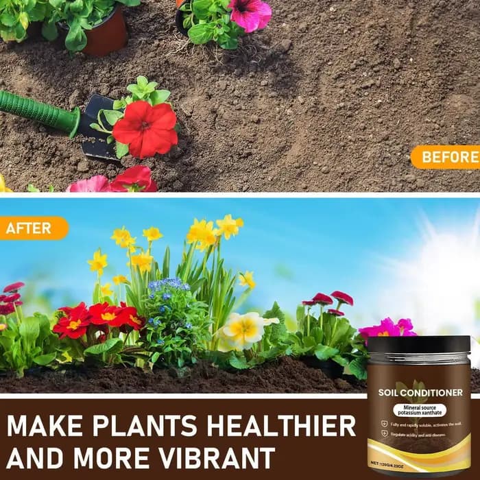 Conditionneur et activateur de sol qui stimule l'absorption des nutriments et réduit l'accumulation de sel pour les