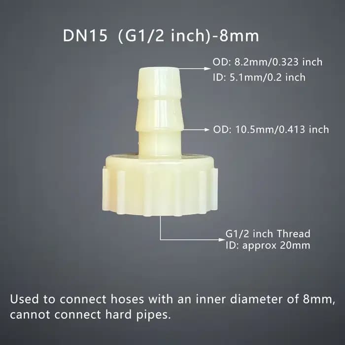 Connecteur de tuyau femelle G1/2 pouces DN15, filetage intérieur, accessoires de pompe à eau, raccor