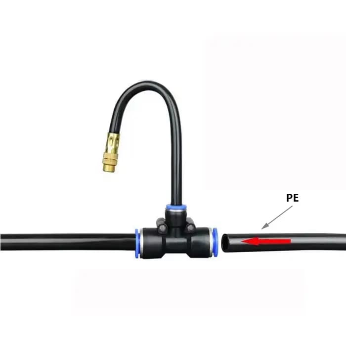 Tuyau PE 5M/10M/20M, 6mm 8mm, pour système de refroidissement par brumisation, pour l'extérieur, l'a