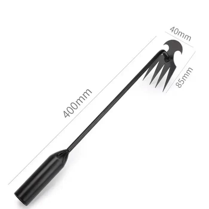 Désherbeur manuel multifonctionnel à 4 dents pour jardin - Outil de désherbage durable et portable pour le jardinage et la culture des légumes
