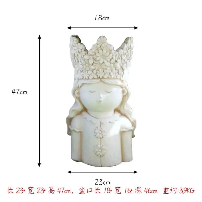 Pot de fleurs artistique pour jardin et patio, jardinière décorative pour balcon, élément d'ameublem
