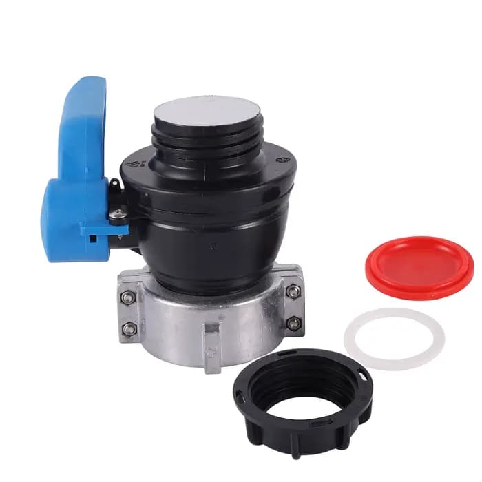 Adaptateur fourre-tout IBC à filetage grossier, connecteur de assujetà bille, adaptateur à filetage