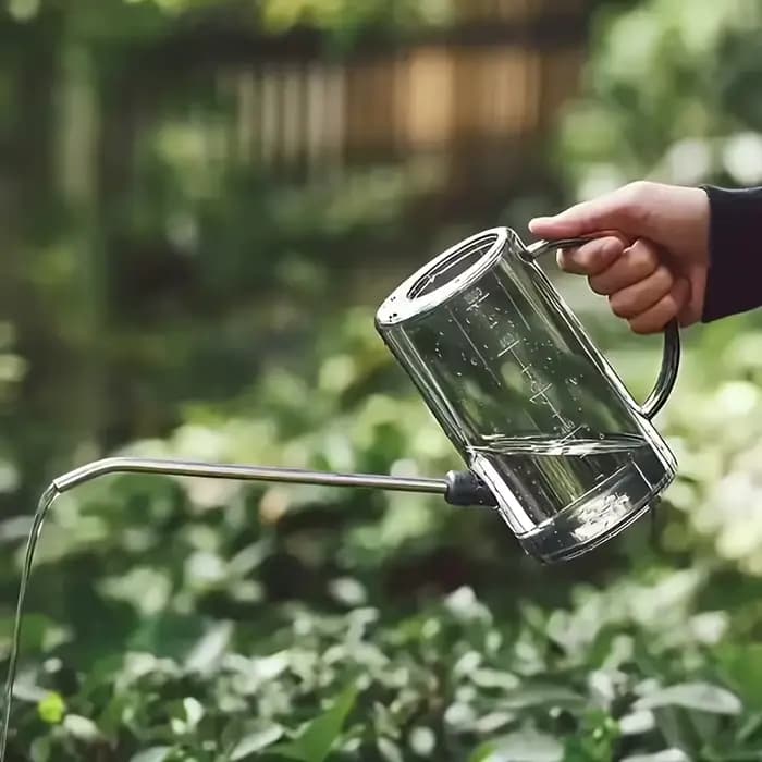 Arrosoir à bec long - Une bouteille d'eau pour regarder des fleurs