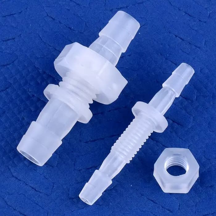 5 ~ 200 pièces écrou hexagonal M6 ~ M10 à 3 ~ 8mm PP pagode connecteurs directs réservoir d'aquarium