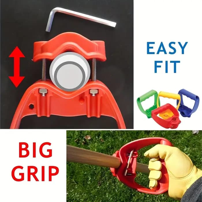 Accessoire de manche ergonomique pour pelle ou râteau