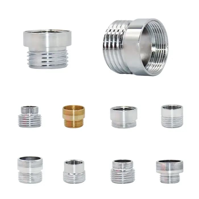 Adaptateur de robinet à filetage mâle femelle, 2 pièces, changement 1/2 à 16 18 20 22 24 26 28mm, cu