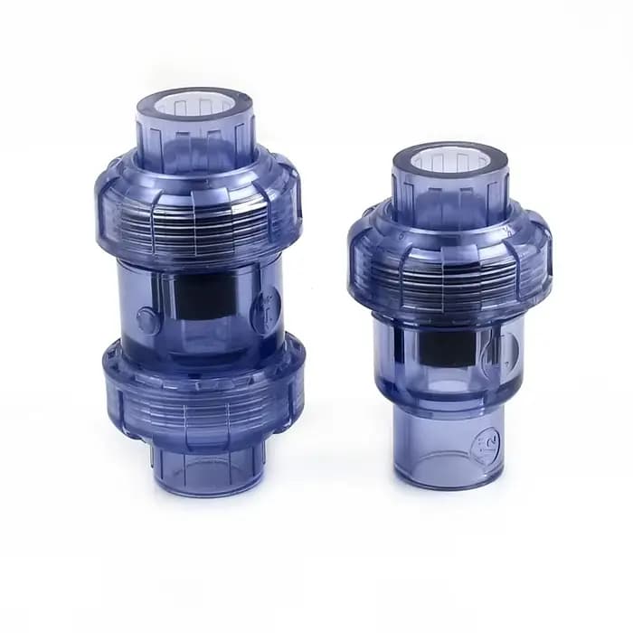 Connecteurs de tuyaux UPVC transparents bleus de haute qualité, 20 ~ 63mm, raccords de tubes de Drai