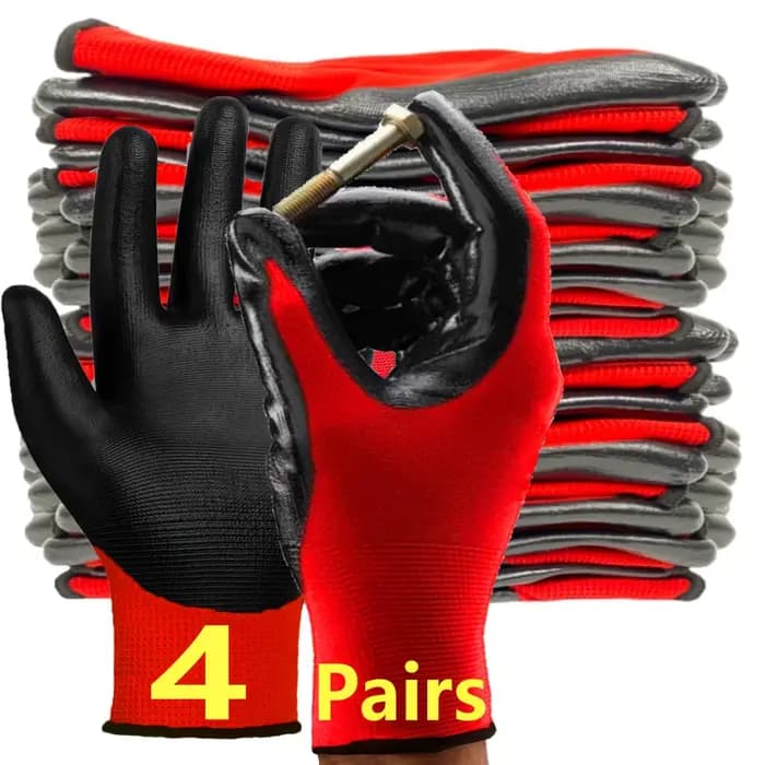 Gants de jardinage ergonomiques effet seconde peau, avec protection du pouce et de la paume, multicolores, pour la maison, le jardin, la voiture, le travail, hommes et femmes