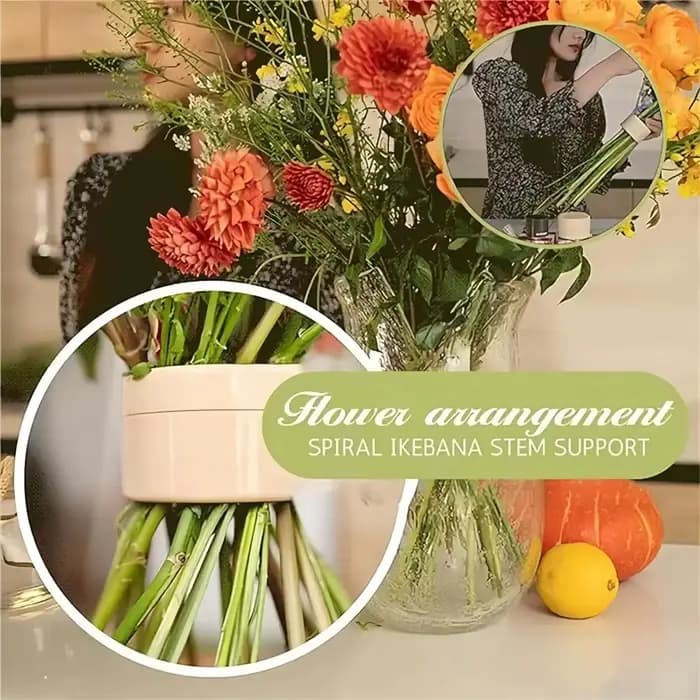 Support de tige en spirale pour fleurs Ikebana, support de tige en spirale pour vases, torsadeur de