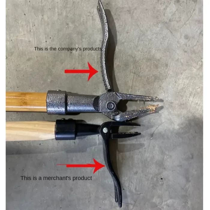Désherbeur manuel à 4 griffes en acier robuste avec long manche pour jardin