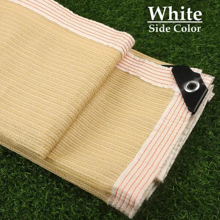 Filet pare-soleil beige en HDPE vierge 85-90% d'ombrage
