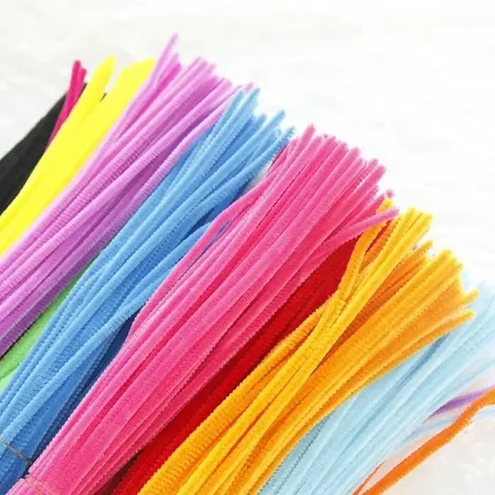 100/50 pièces tiges de Chenille en vrac 22 couleurs tiges de nettoyage de tuyaux de Chenille projets d'art et d'artisanat pour enfants et décorations (6 mm x 12 pouces)